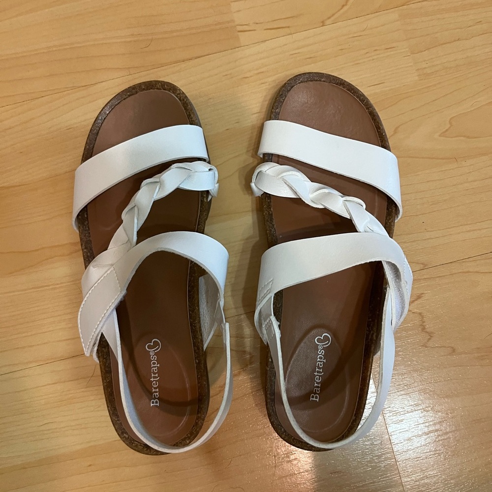 White sandals
